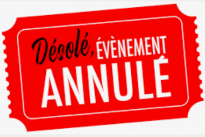 Annulation du challenge Claude Vanhalwyn du samedi 14 décembre, cours du samedi 14 décembre